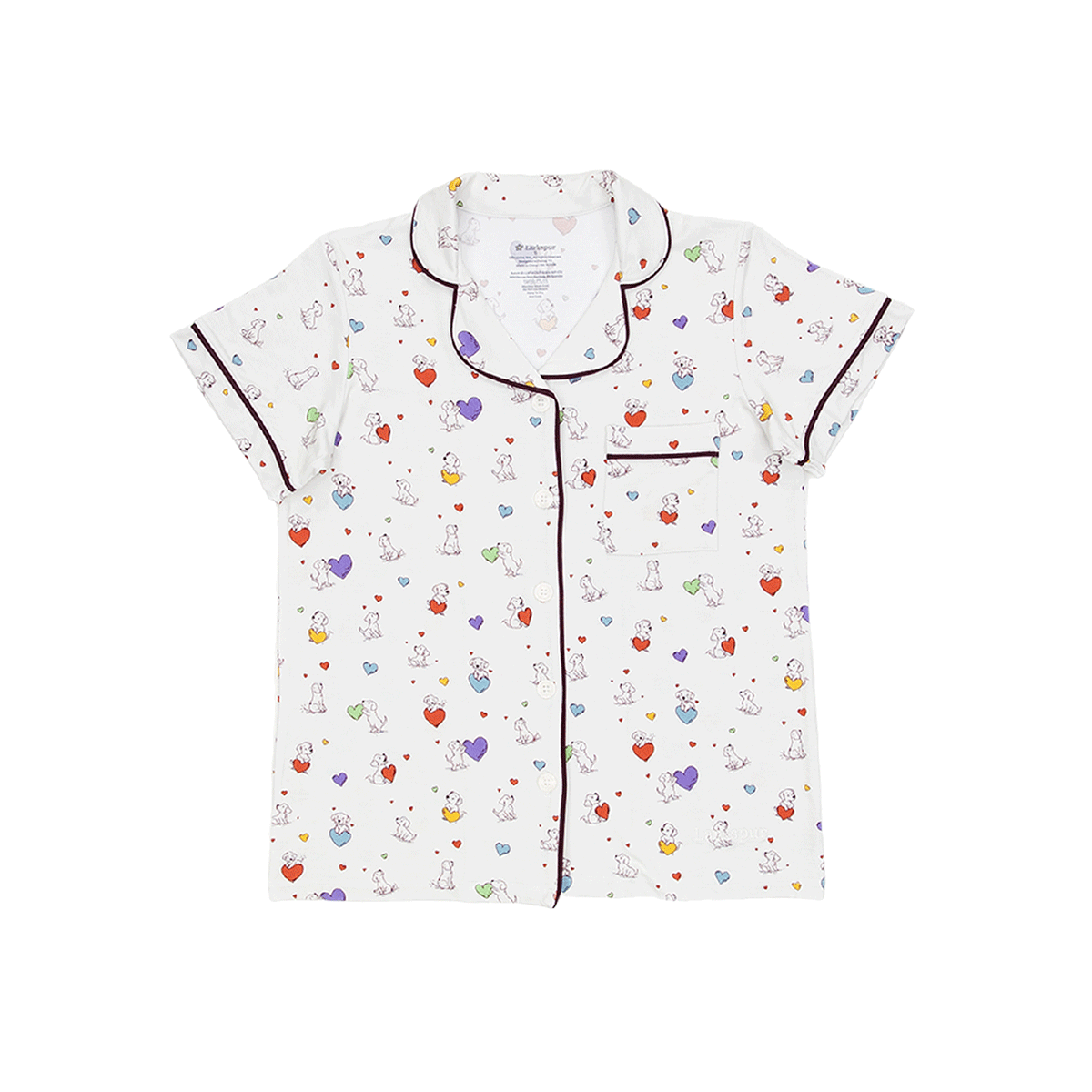 Women's Short Pajama Set in Puppy Love