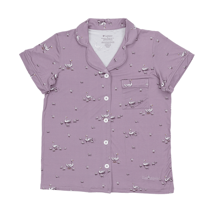 Women's Short Pajama Set in Silly Goose