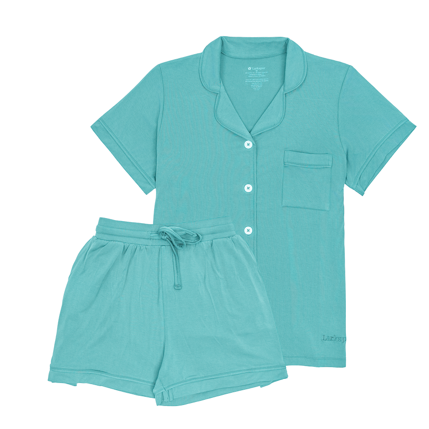 Women's Short Pajama Set in Emerald