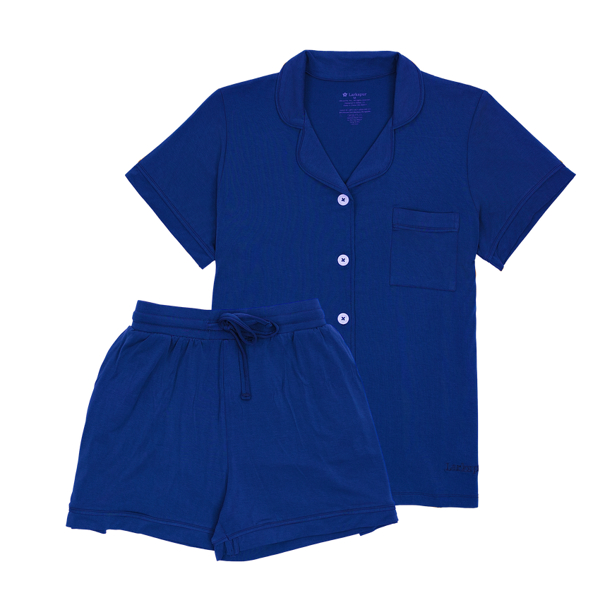 Women's Short Pajama Set in Royal
