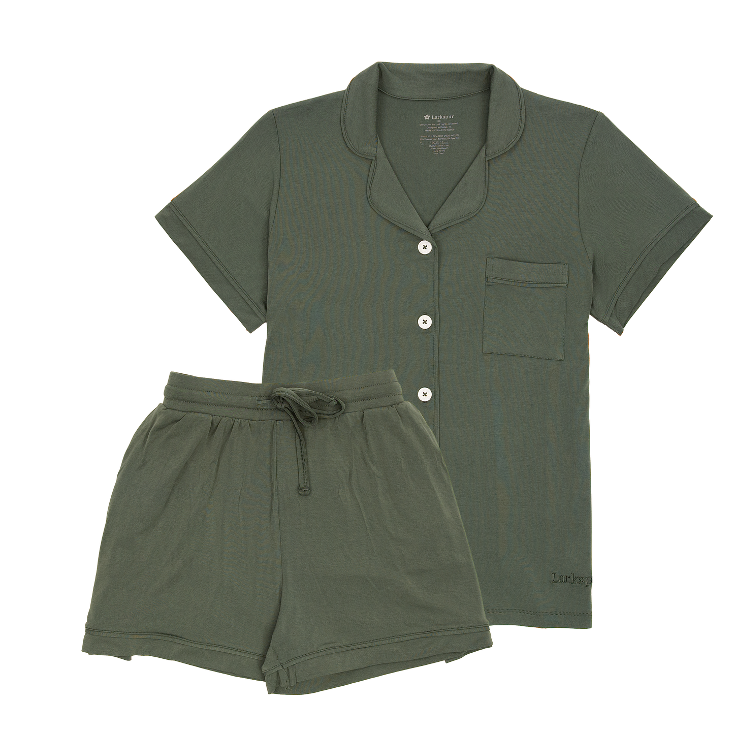 Women's Short Pajama Set in Thyme
