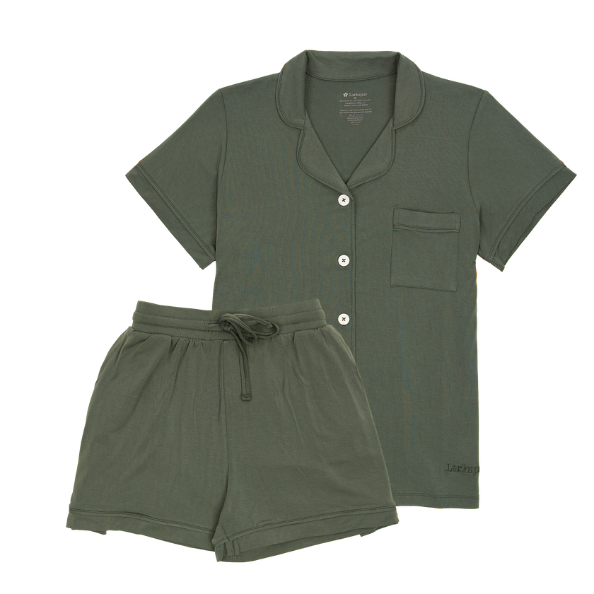 Women's Short Pajama Set in Thyme