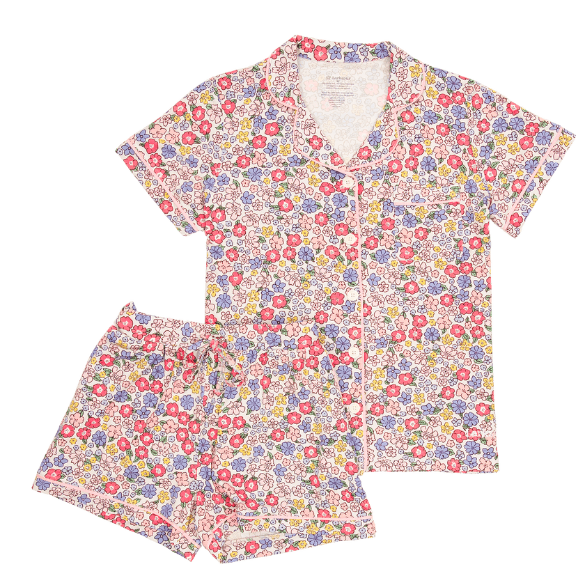 Women's Short Pajama Set in Ditsy Delight
