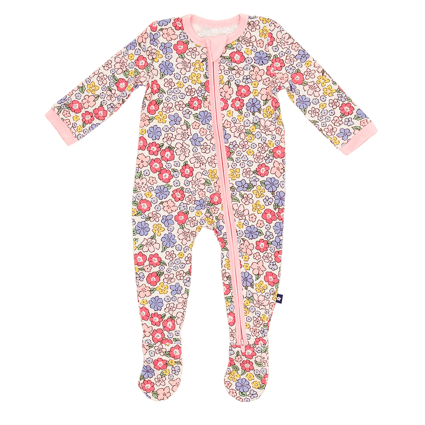 Zip Footie in Ditsy Delight