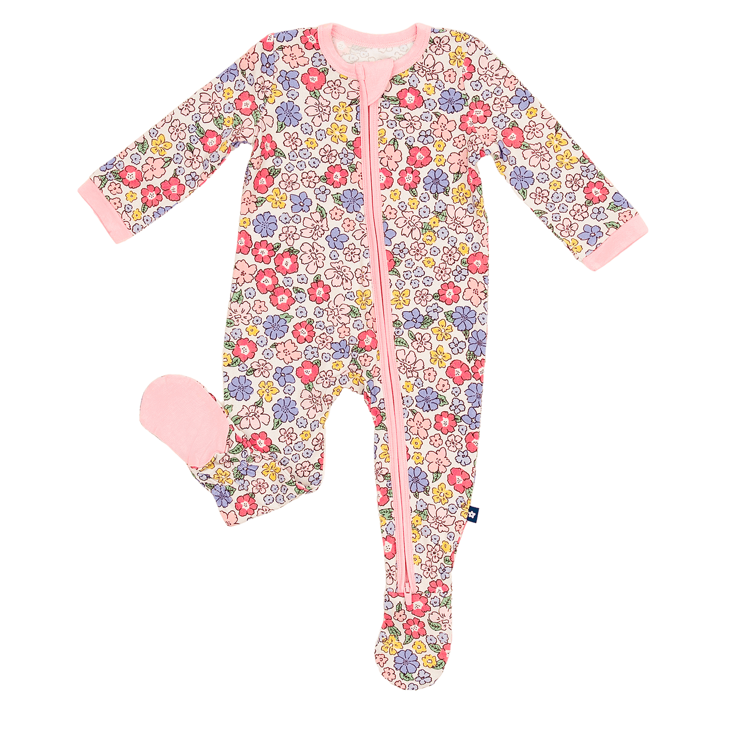 Zip Footie in Ditsy Delight