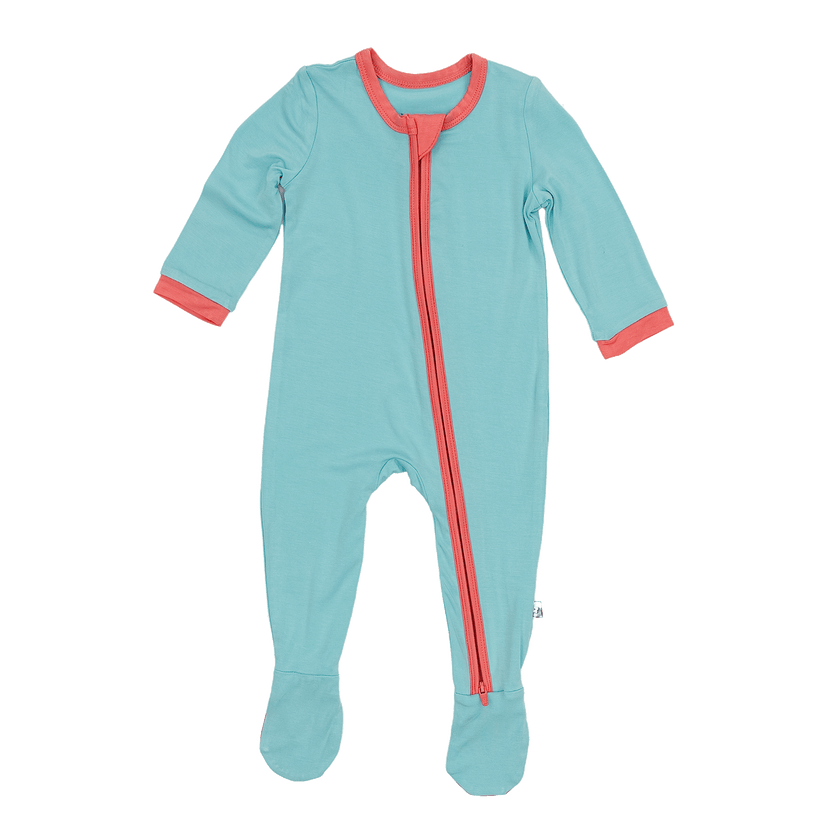 Limited Edition Zip Footie in Electric Blue