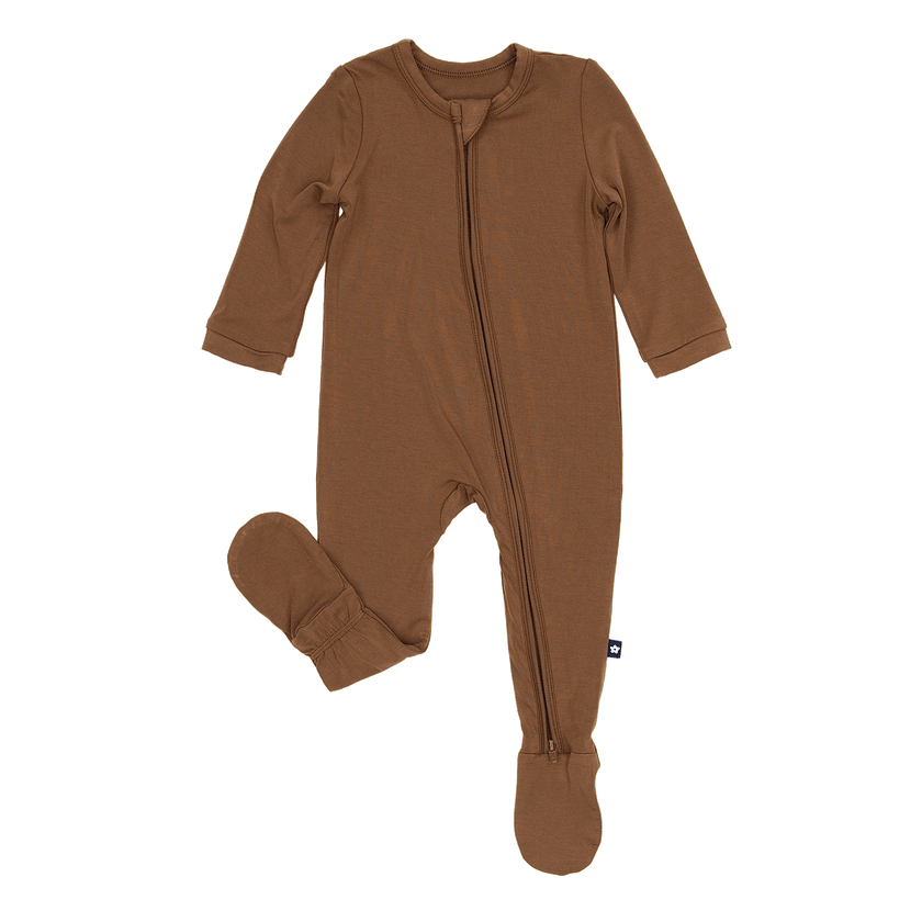 Zip Footie in Milk Chocolate