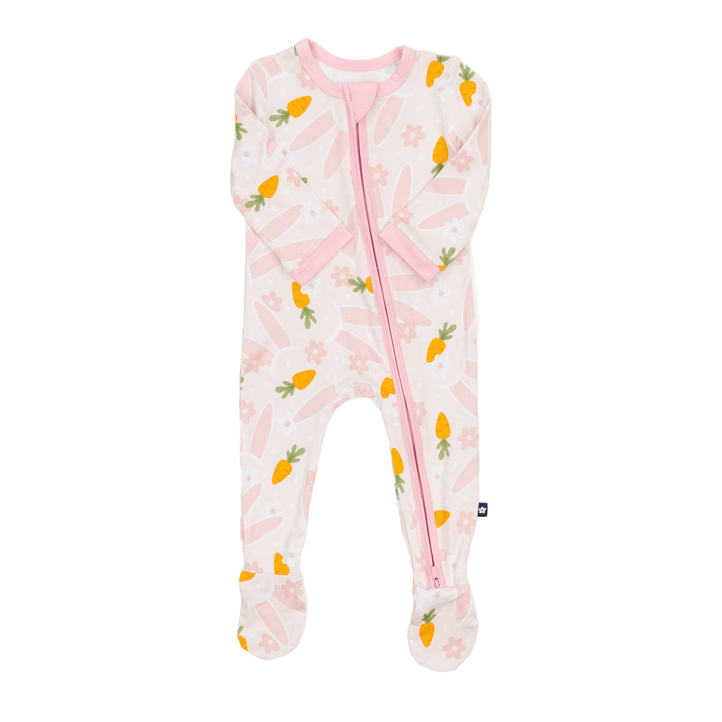Zip Footie in Honey Bunny