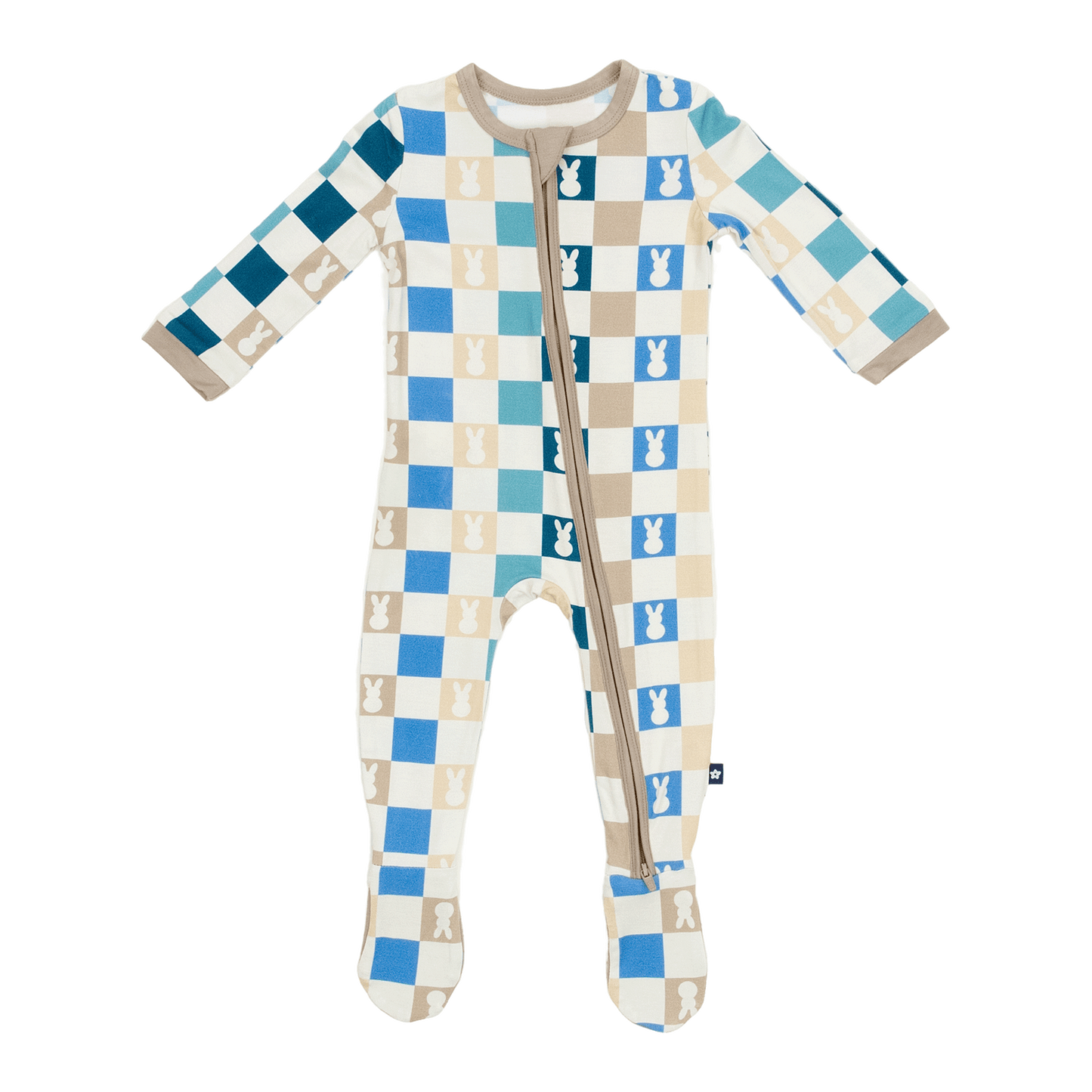 Zip Footie in Hopscotch
