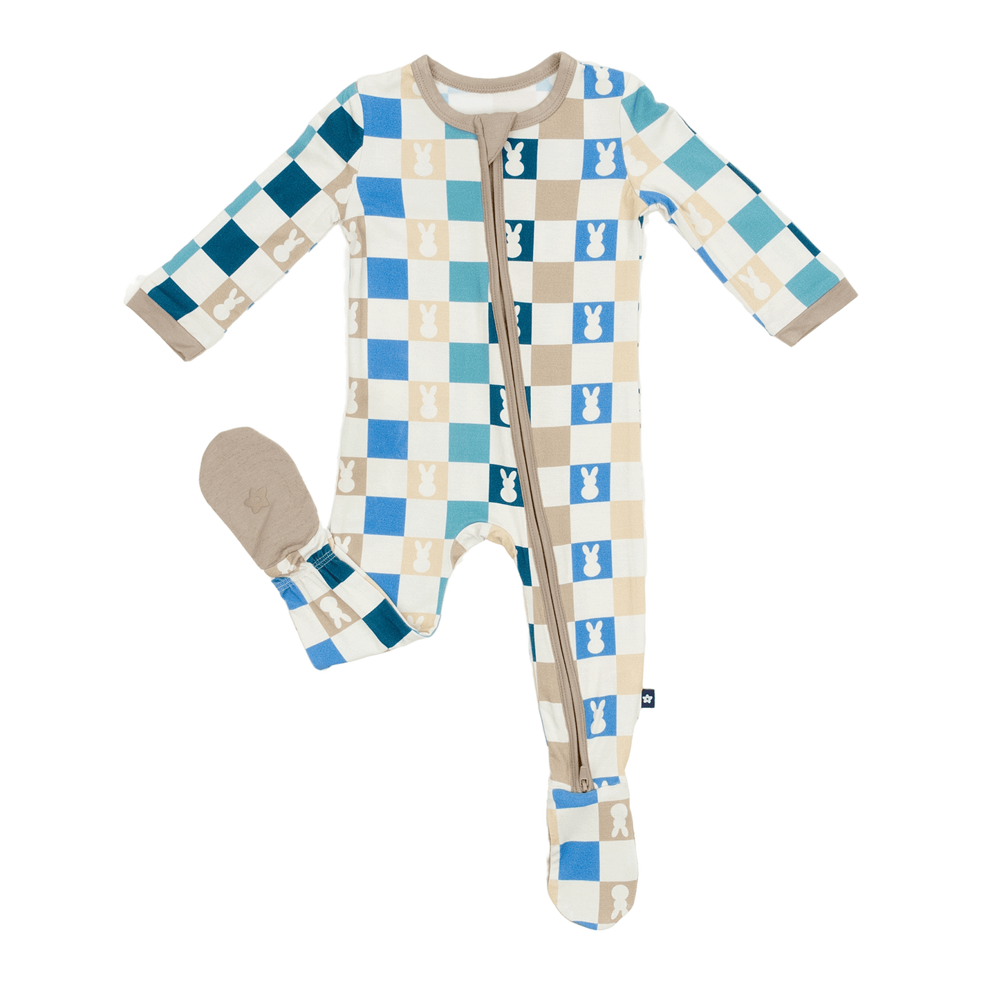 Zip Footie in Hopscotch