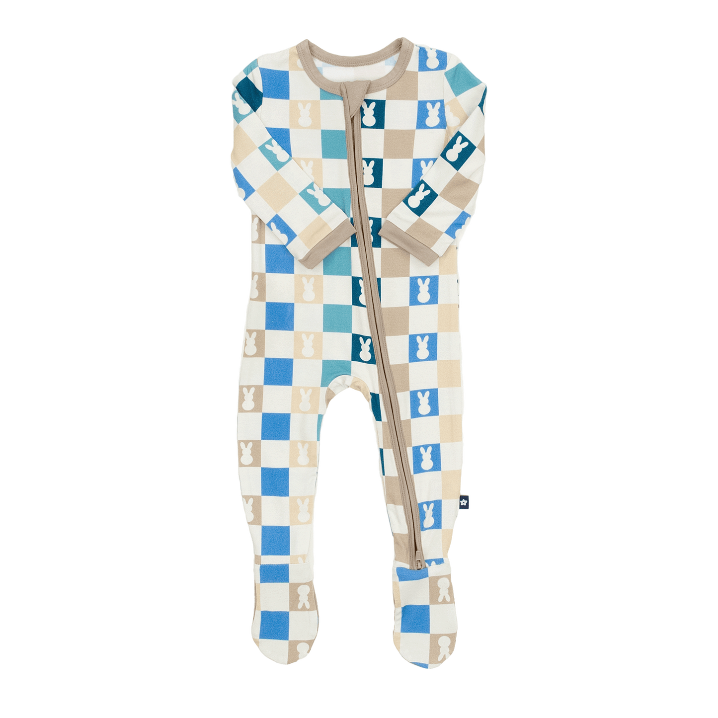 Zip Footie in Hopscotch