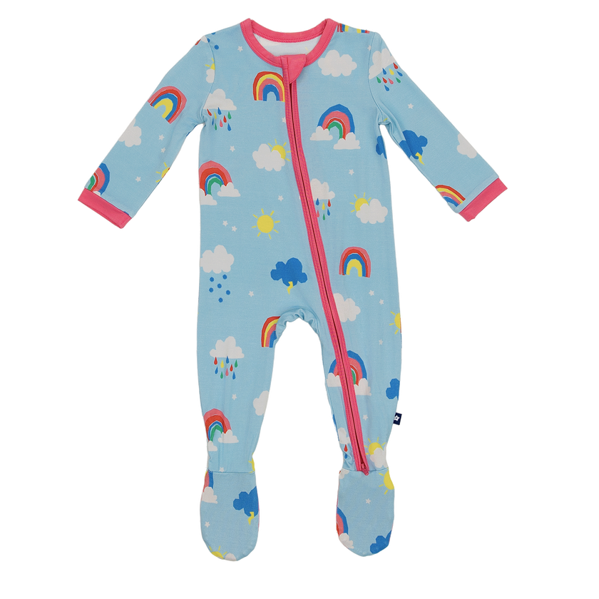 Zip Footie in Moody Weather