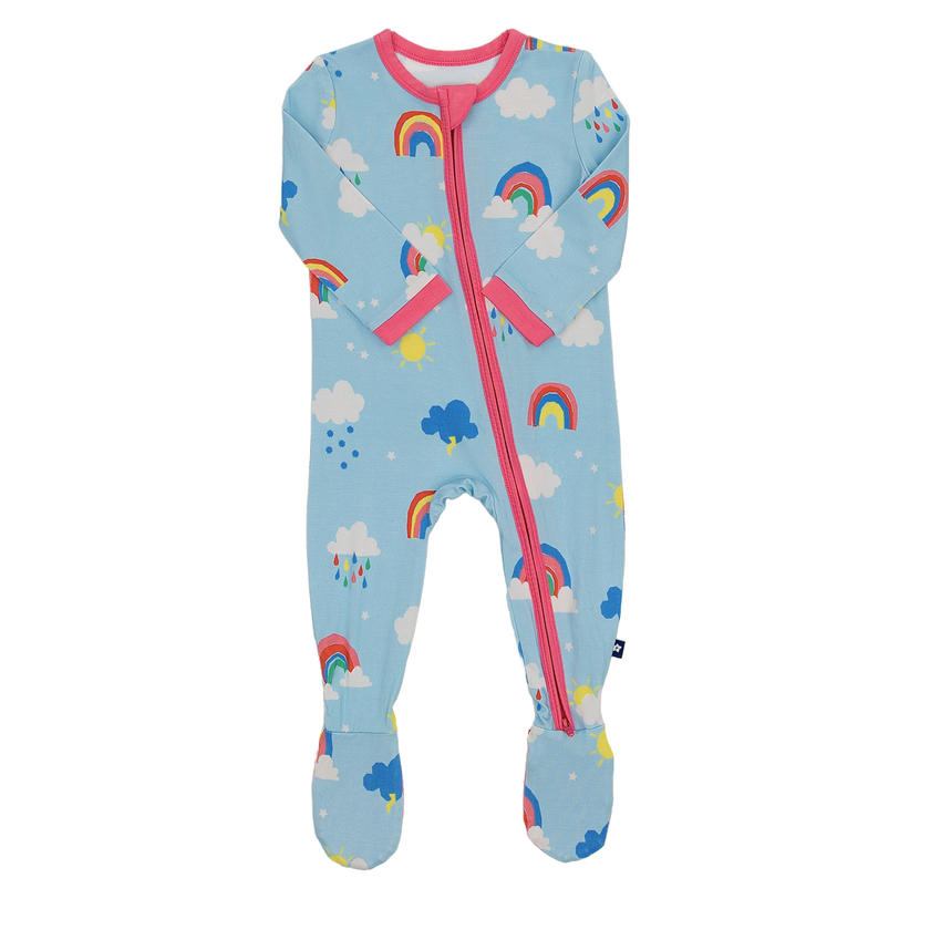 Zip Footie in Moody Weather