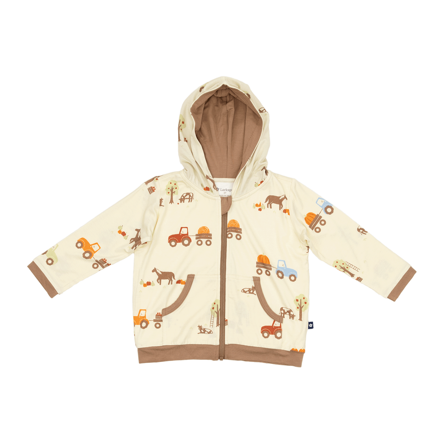 Zip Hoodie in Autumn Harvest
