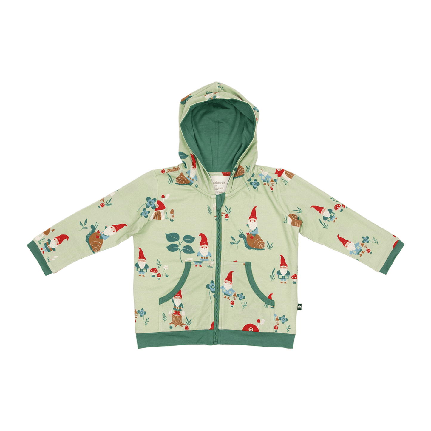 Zip Hoodie in Gnomes
