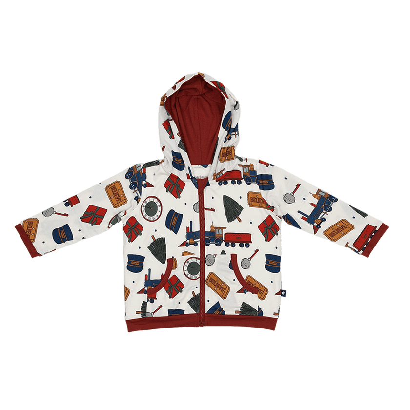 Zip Hoodie in Holiday Express