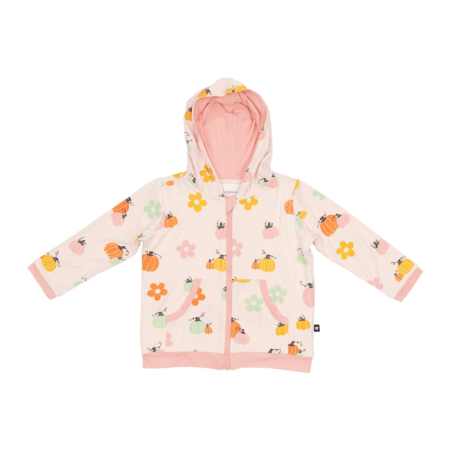 Zip Hoodie in Pumpkin Patch