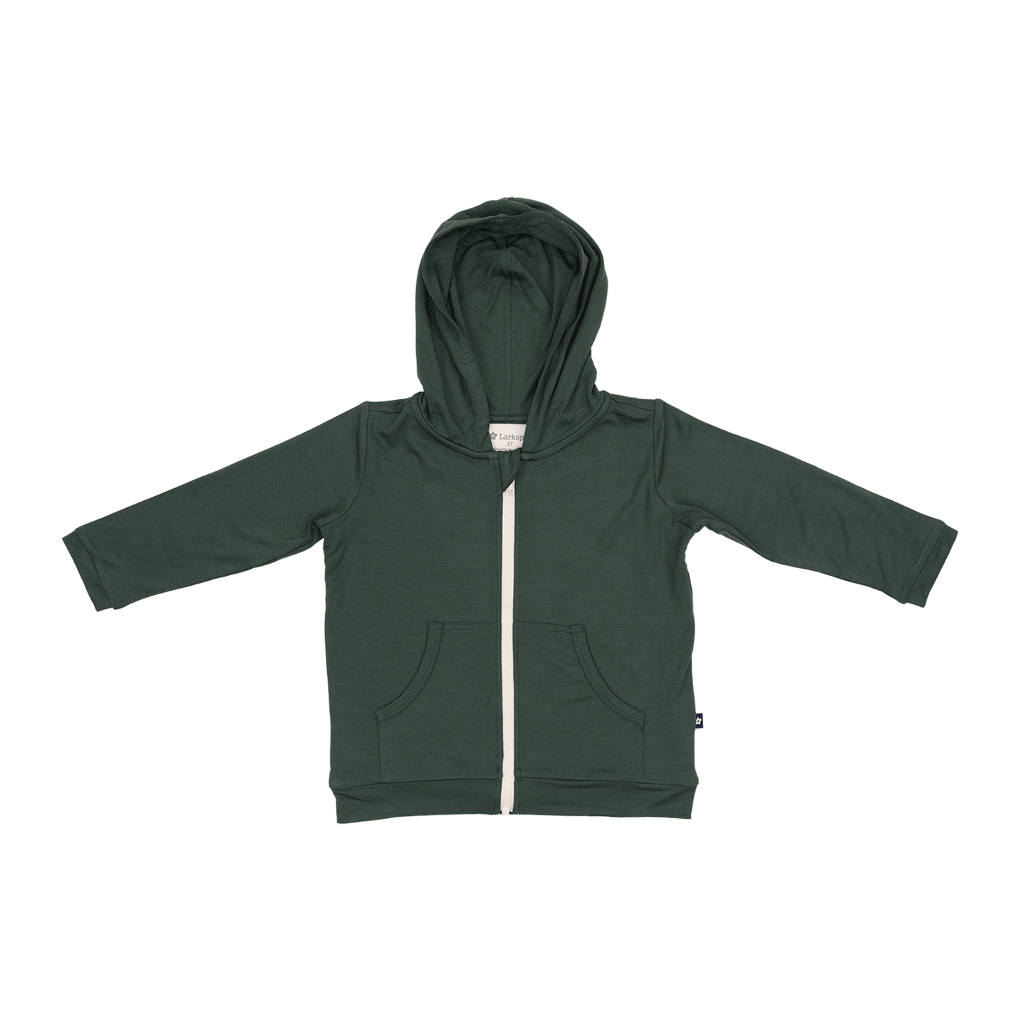 Zip Hoodie in Saddle Pine