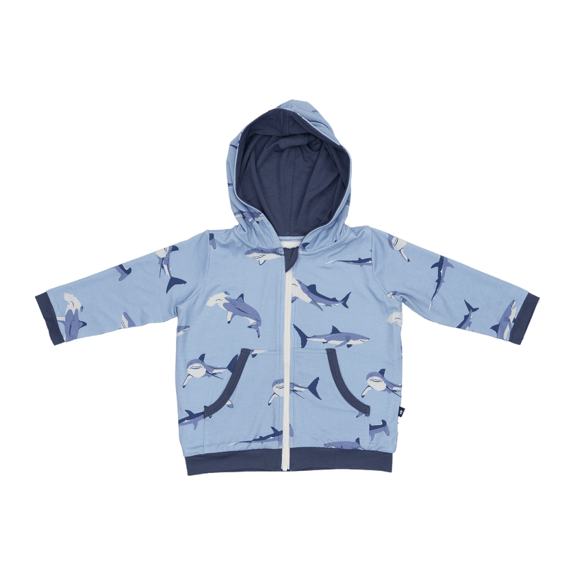 Zip Hoodie in Sharks