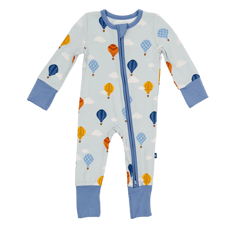 Convertible Footed Romper in Hot Air Balloons