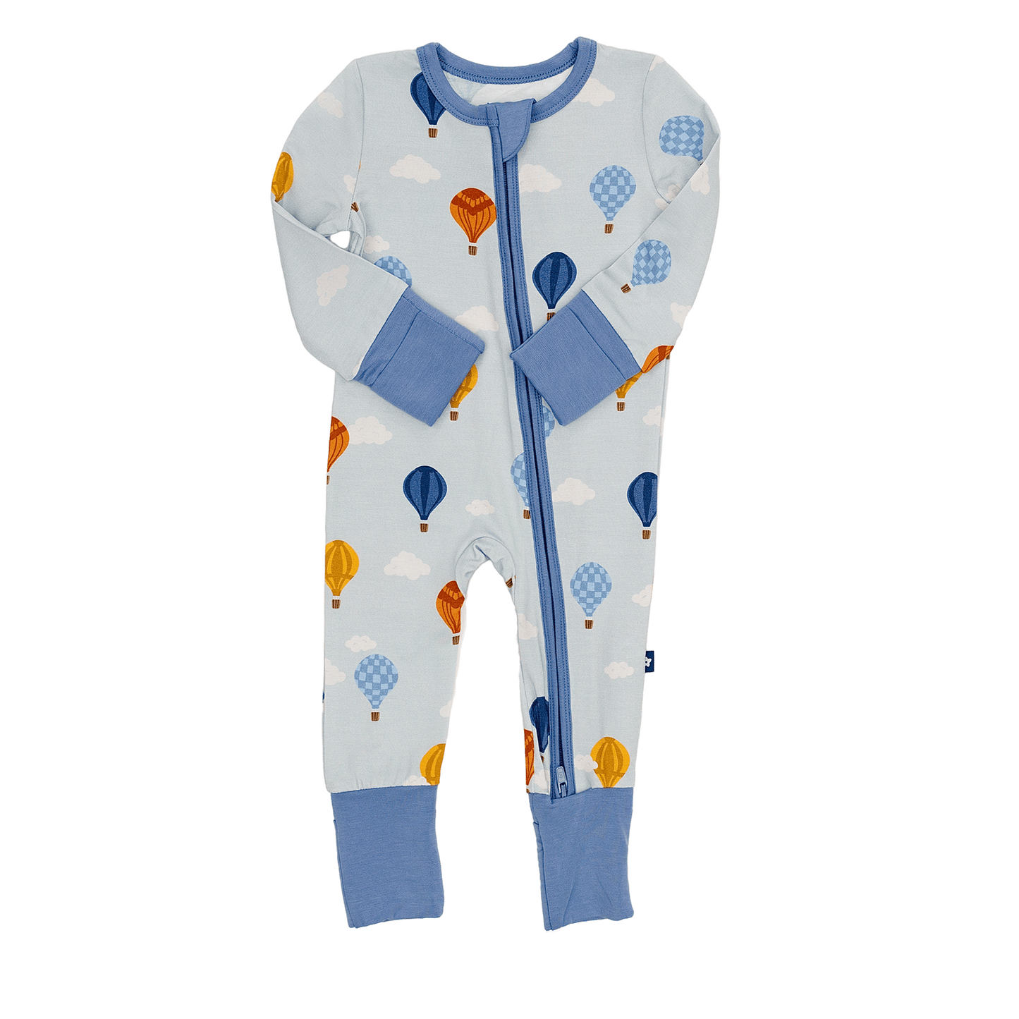 Convertible Footed Romper in Hot Air Balloons
