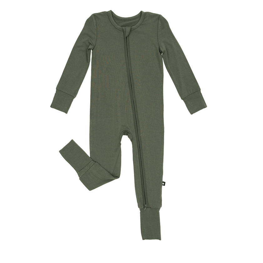 Convertible Footed Romper in Thyme