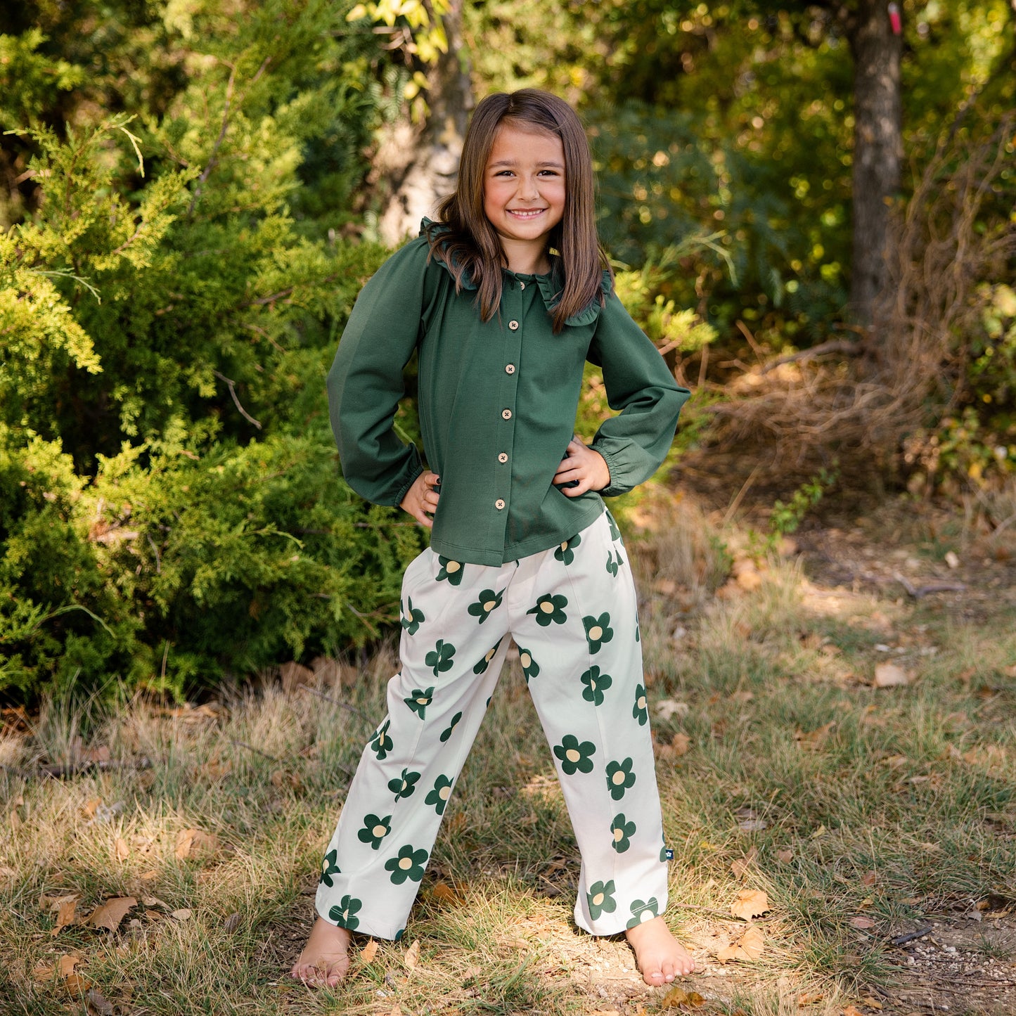 Barrel Pant in Flower Power