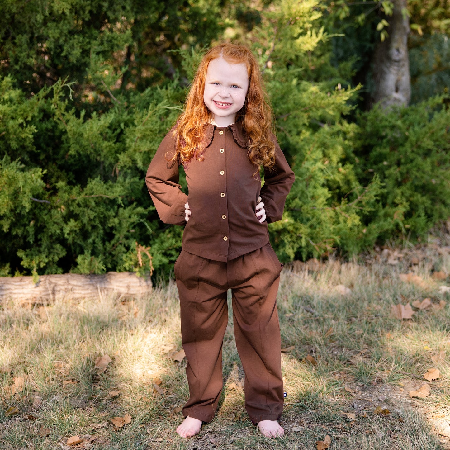 Barrel Pant in Truffle