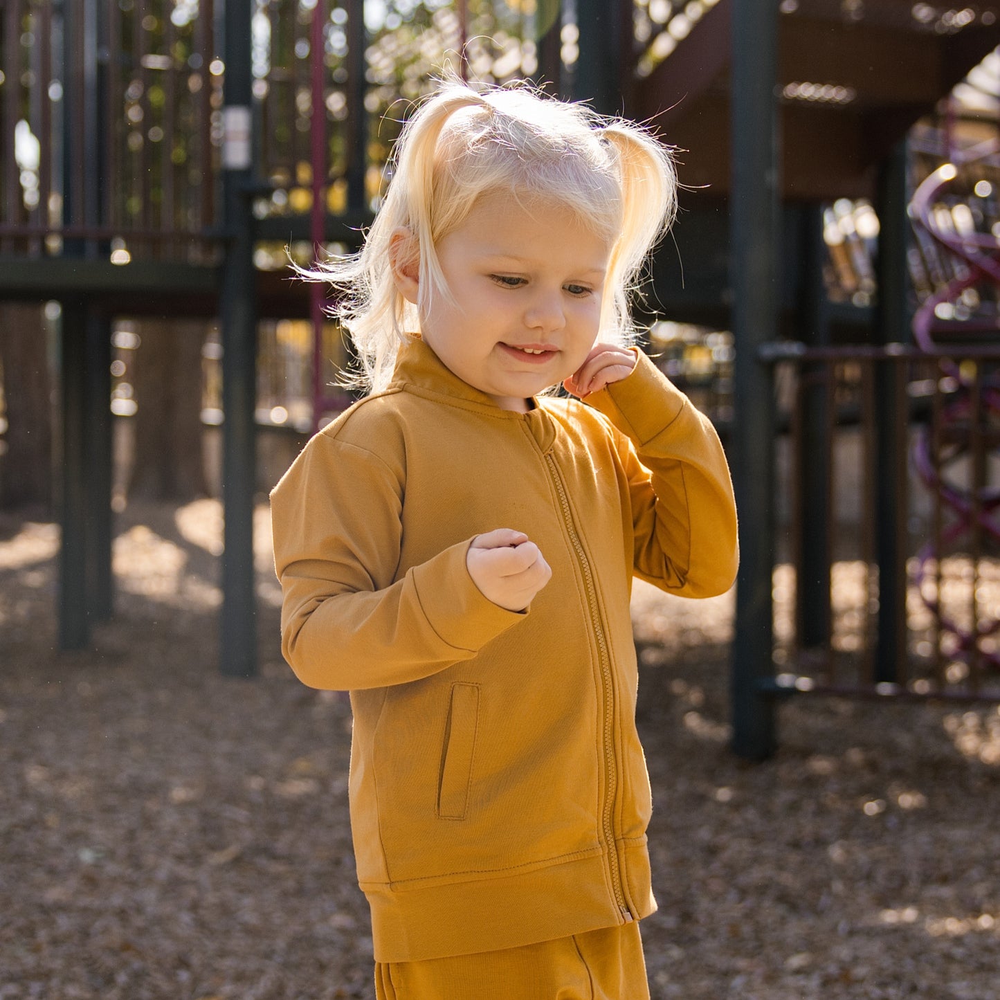 Bomber Jacket in Maplewood