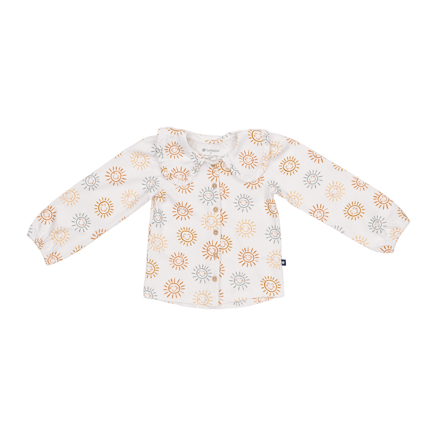 Collared Button Up Shirt in Radiate Joy