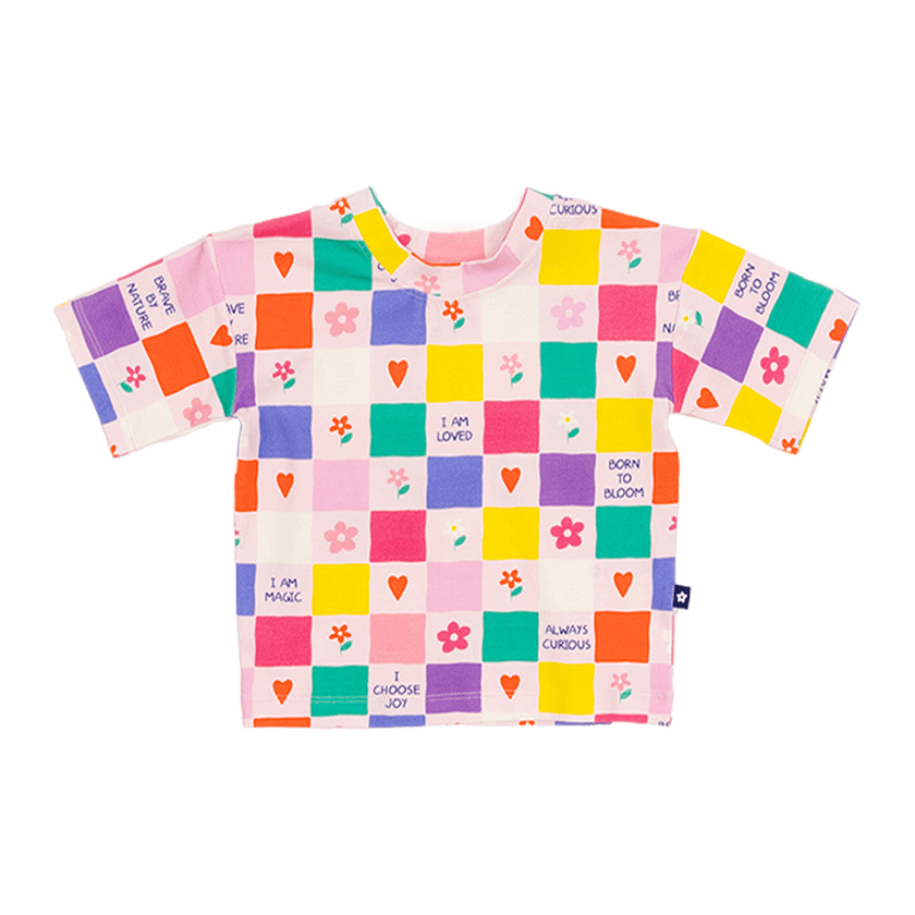 Everyday Crew Neck Tee in Positive Badges