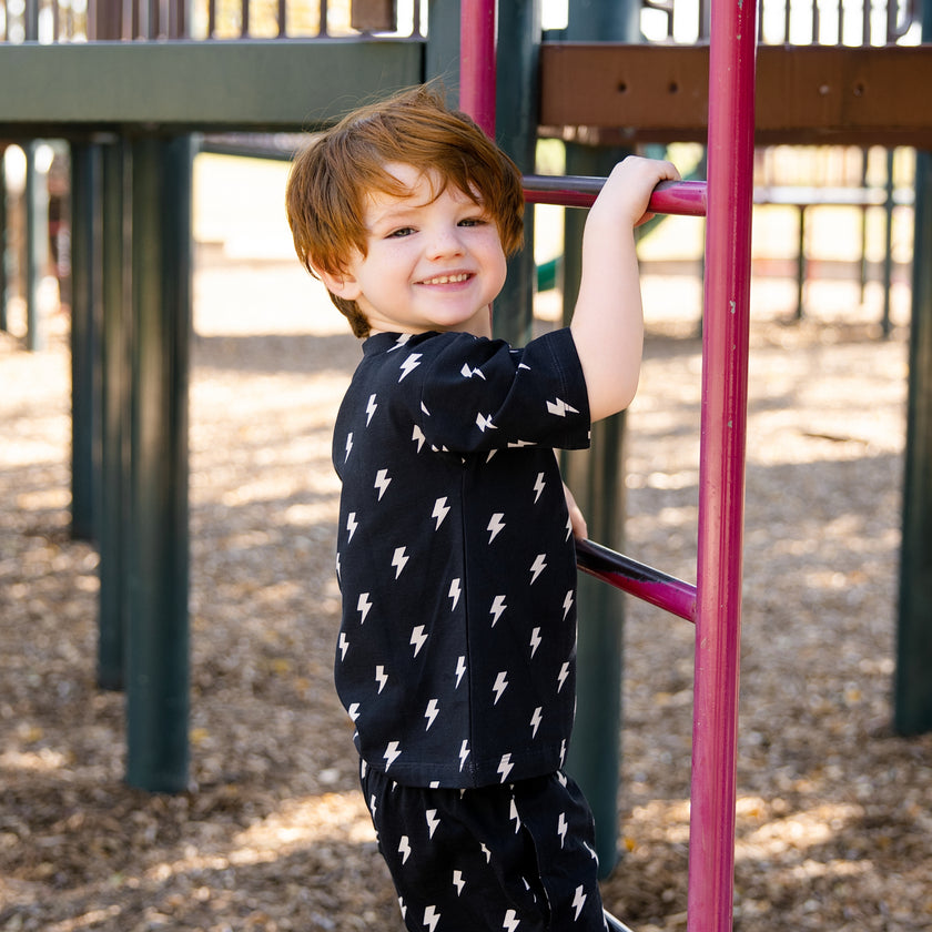 Everyday Crew Neck Tee in Power Pop