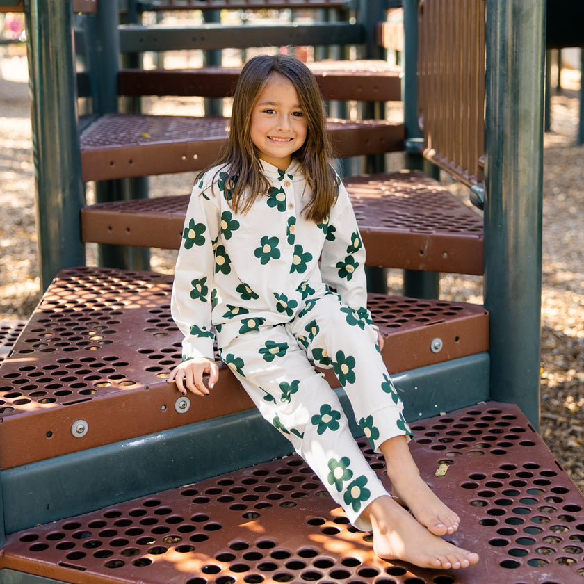 Hooded Sweat Set in Flower Power