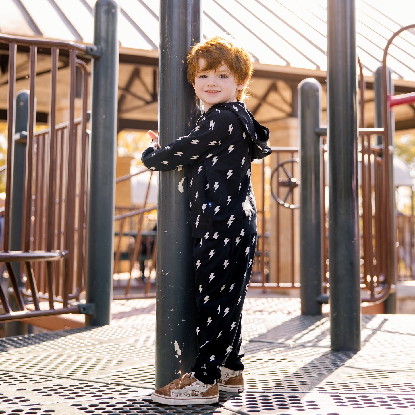 Hooded Sweat Set in Power Pop