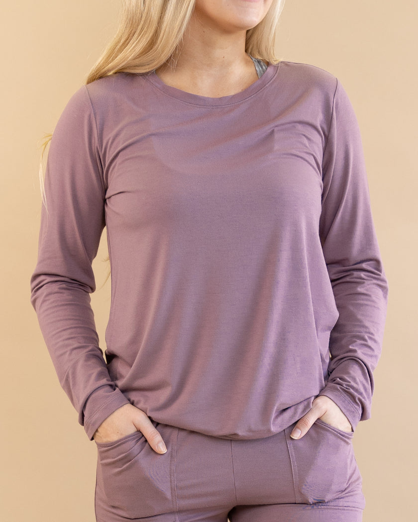 Women's Long Sleeve Lounge Tee in Fruitcake