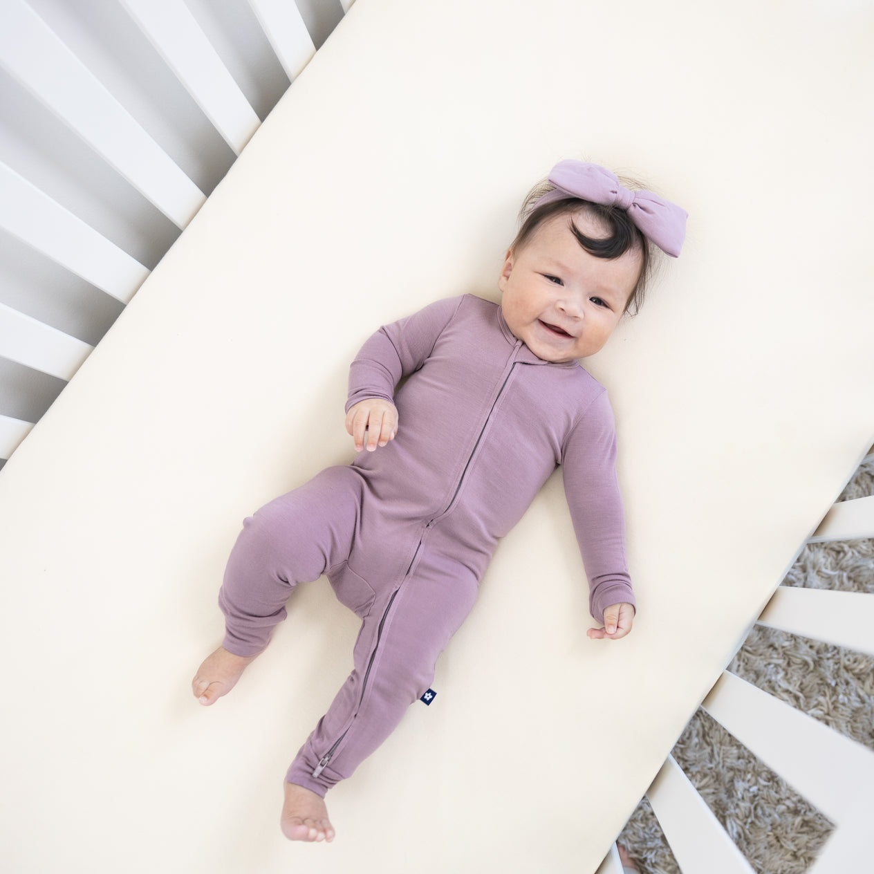 Zip Romper in Grape