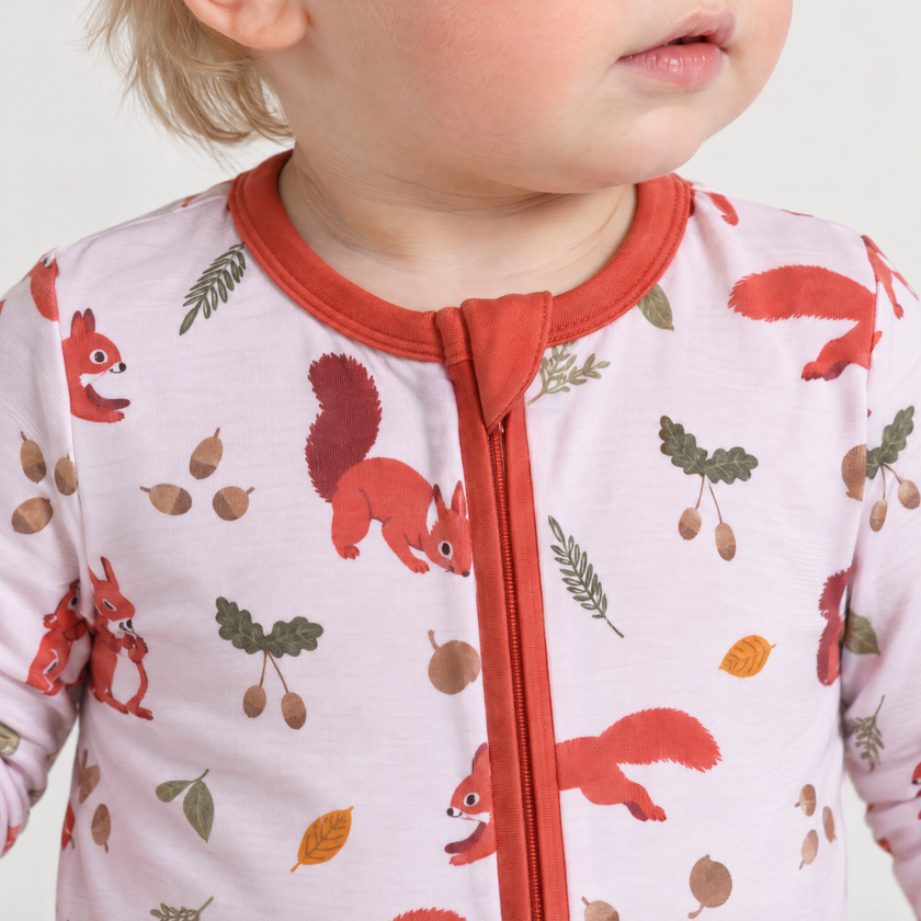 Convertible One Piece in Squirrels and Nuts