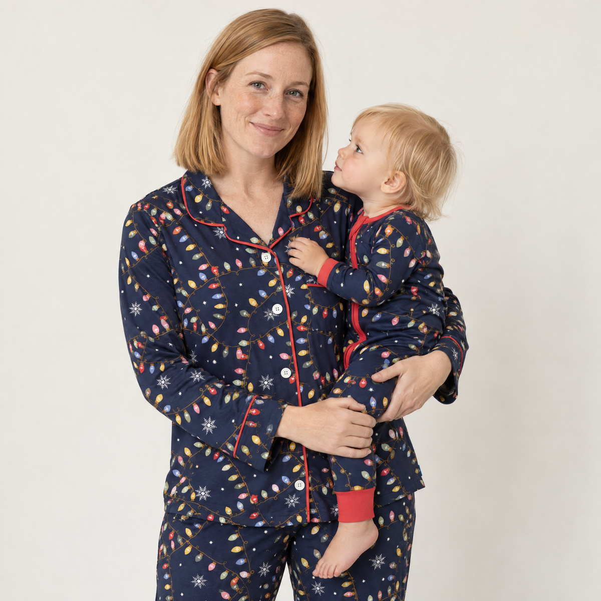 Women's Long Sleeve Pajamas in Twinkle Night