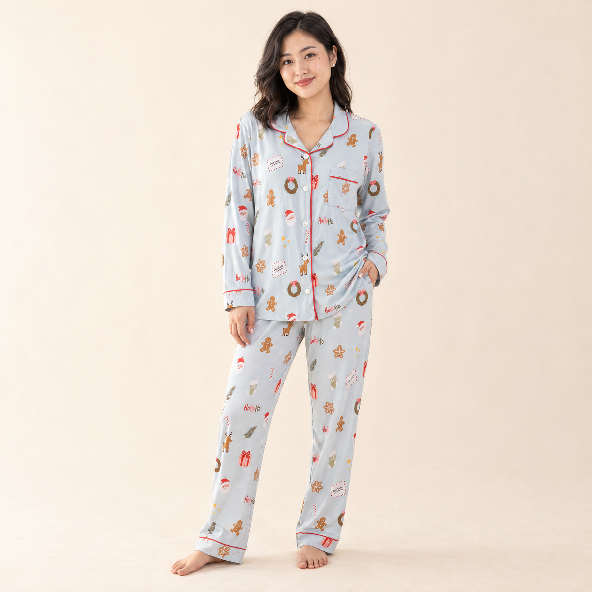 Women's Long Sleeve Pajamas in Seasonal Classics