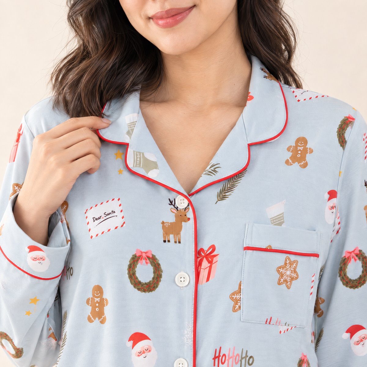 Women's Long Sleeve Pajamas in Seasonal Classics