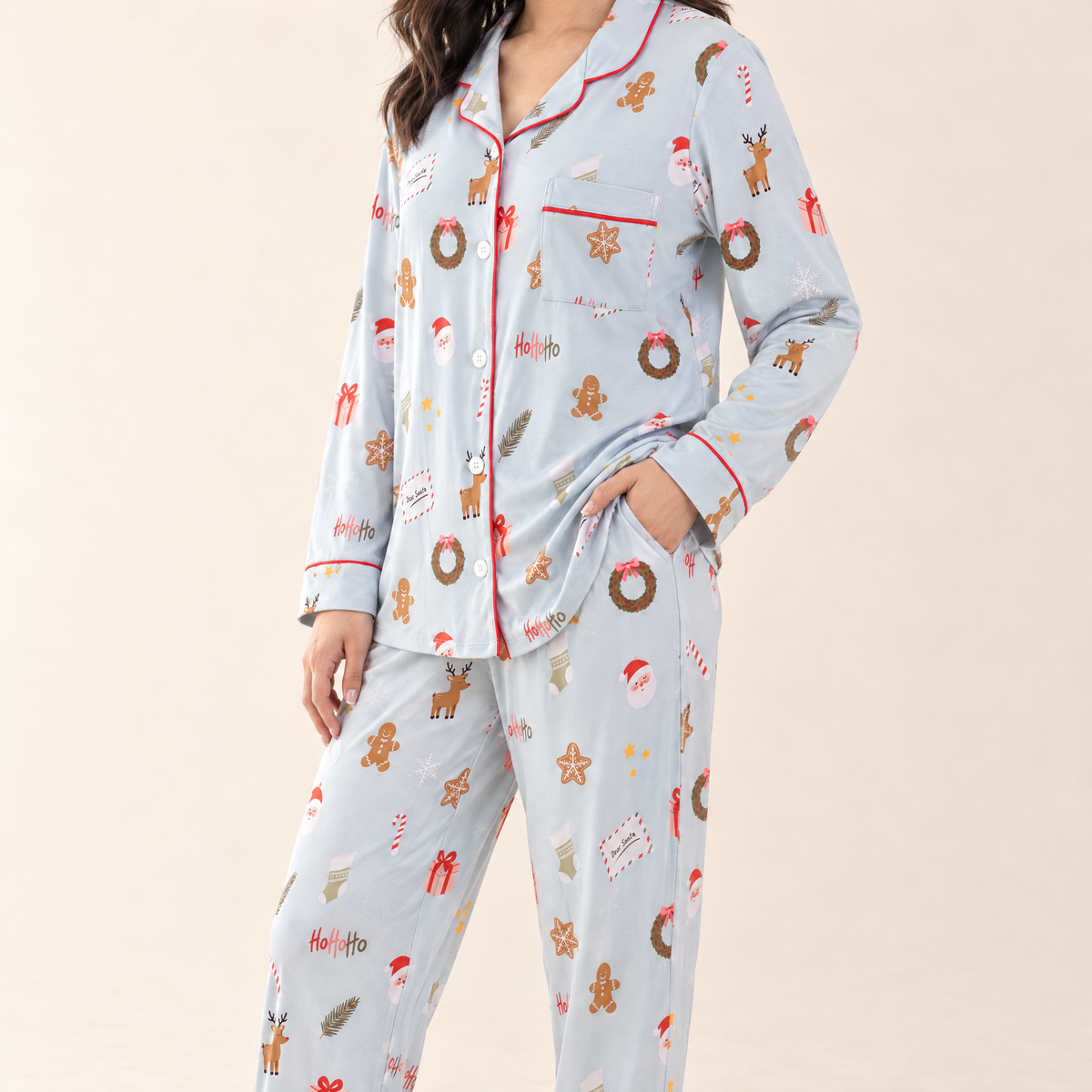 Women's Long Sleeve Pajamas in Seasonal Classics