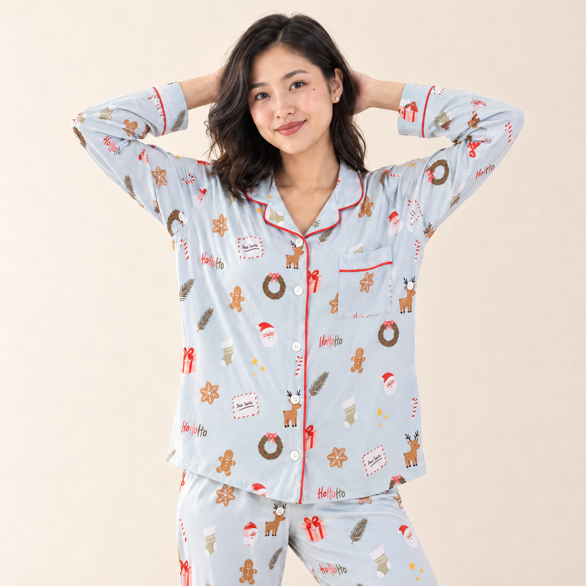 Women's Long Sleeve Pajamas in Seasonal Classics
