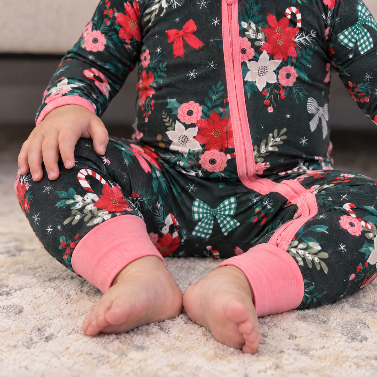 Zipper Romper in Holly and Bloom