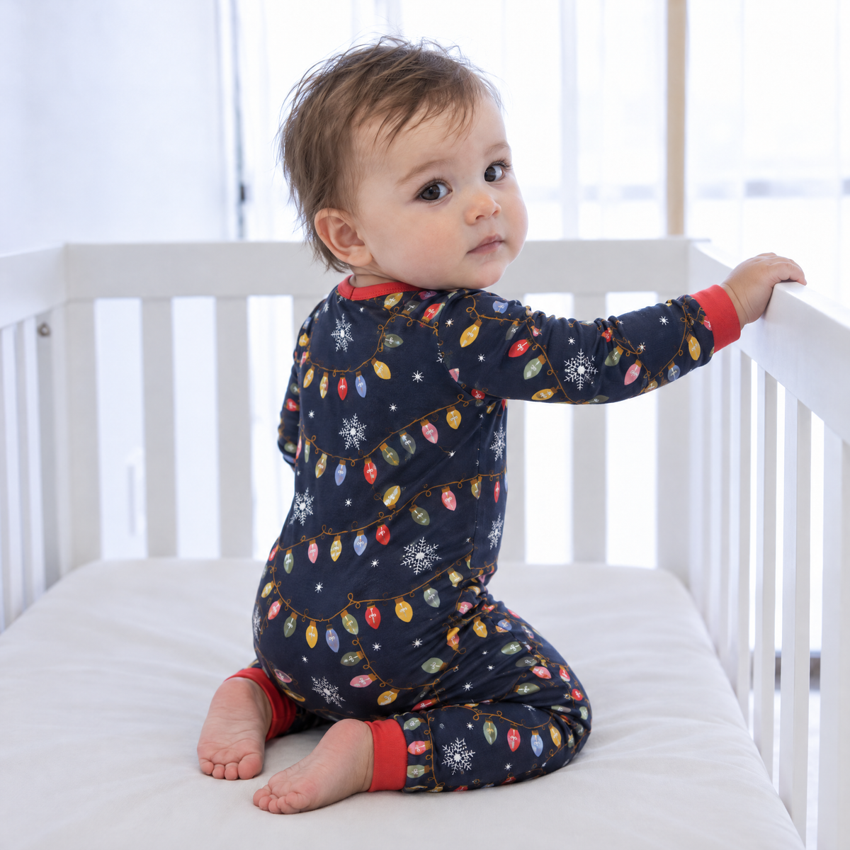 Zipper Romper in Twinkle Night