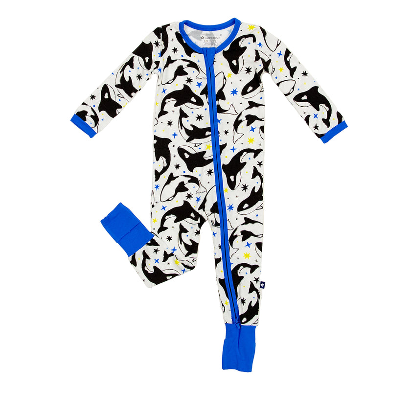 Convertible One Piece in Dancing Orcas