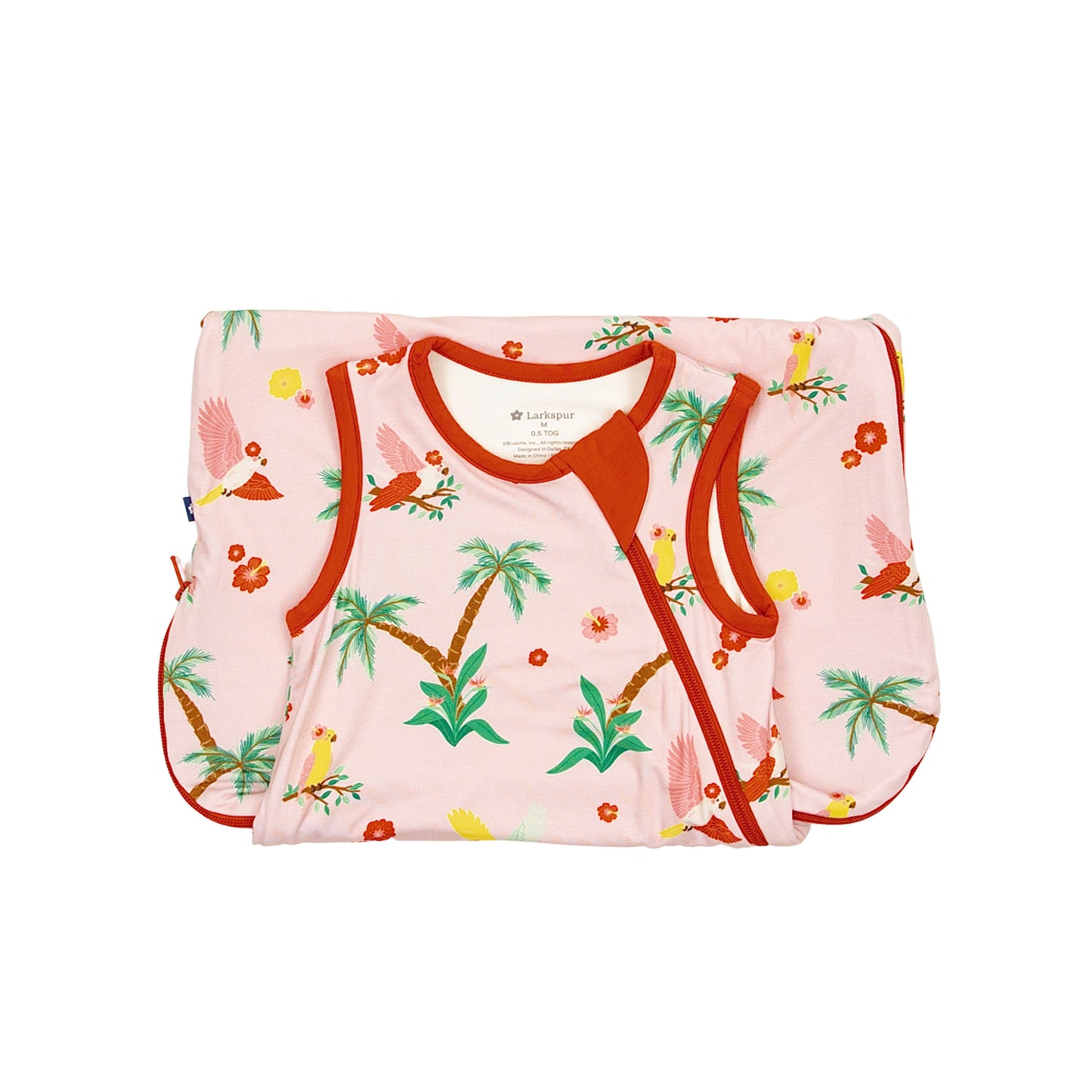 Sleep Bag in Colorful Cockatoos 0.5 TOG