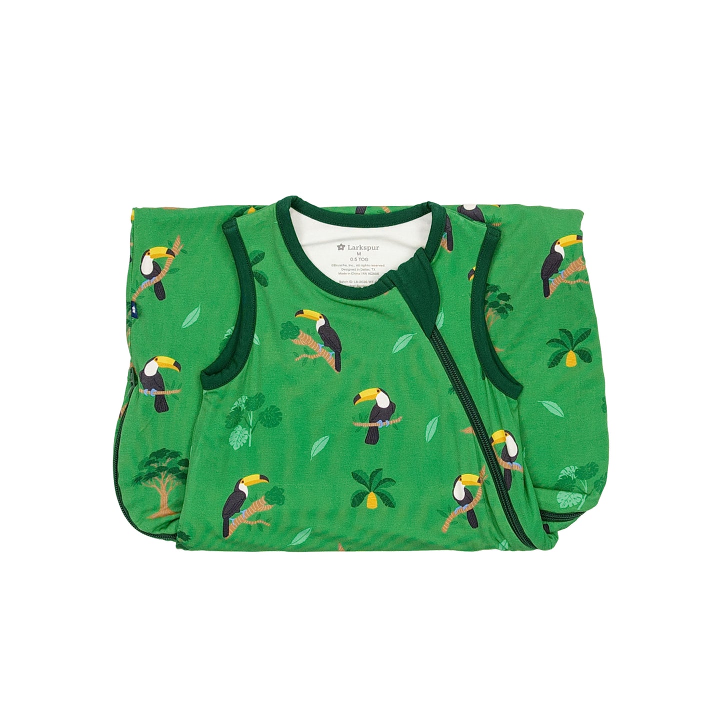 Sleep Bag in Majestic Toucans 0.5 TOG