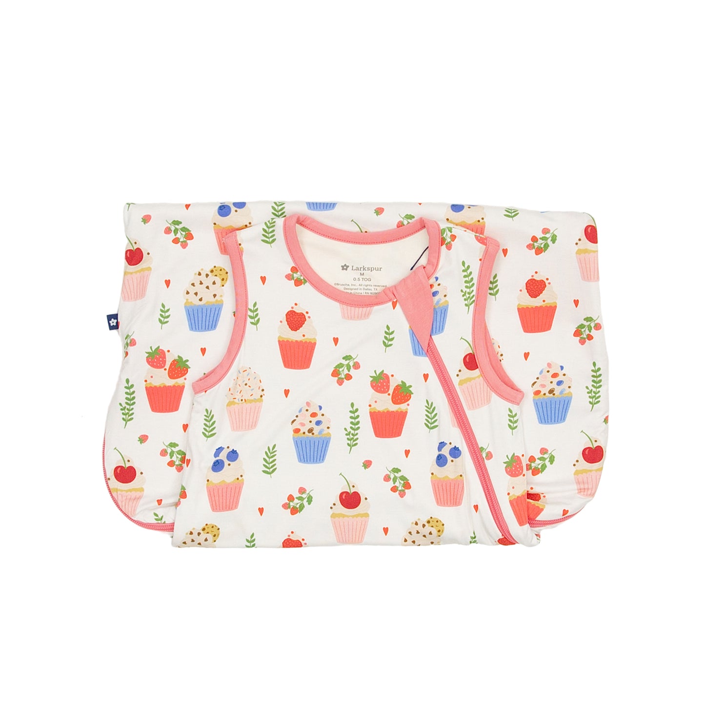 Sleep Bag in Sweet Cupcakes 0.5 TOG