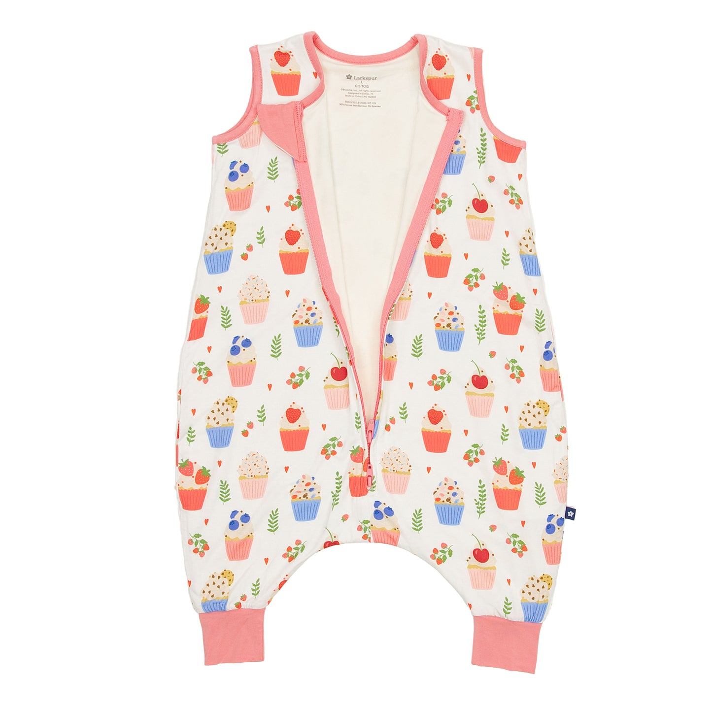Sleep Bag Walker in Sweet Cupcakes 0.5 TOG