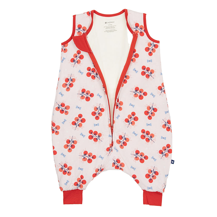 Sleep Bag Walker in Tomato Bouquets 0.5 TOG